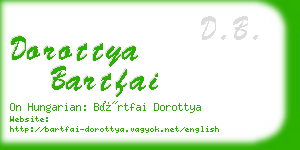 dorottya bartfai business card